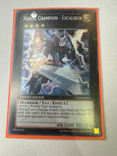 YUGIOH Heroic Champion Excalibur Secret Rare Ltd Edition CT09-EN002
