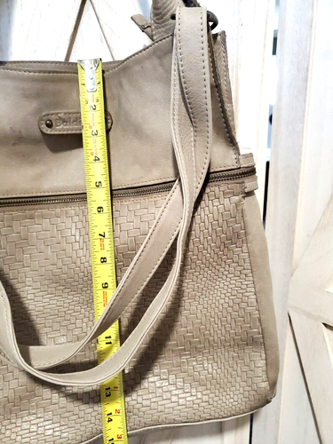 Bolso de Mano Baldini Cuero Patrón Ladrillo - Precioso Cuero Suave Hecho en ITALIA - Imagen 19 de 22