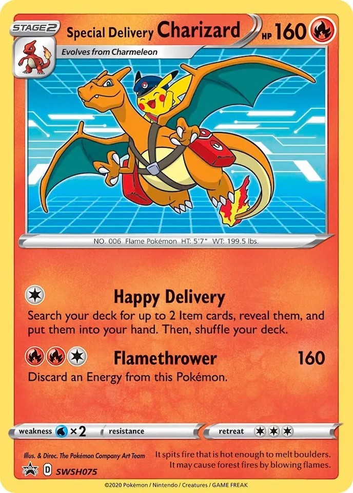 Special Delivery Charizard SWSH075 SWSH: Sword & Shield Promo Cards - 1 of 1