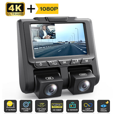 Toguard Ce45 Toguard Ce52 TOGUARD Dual Lens Dash Cam 4K+1080P