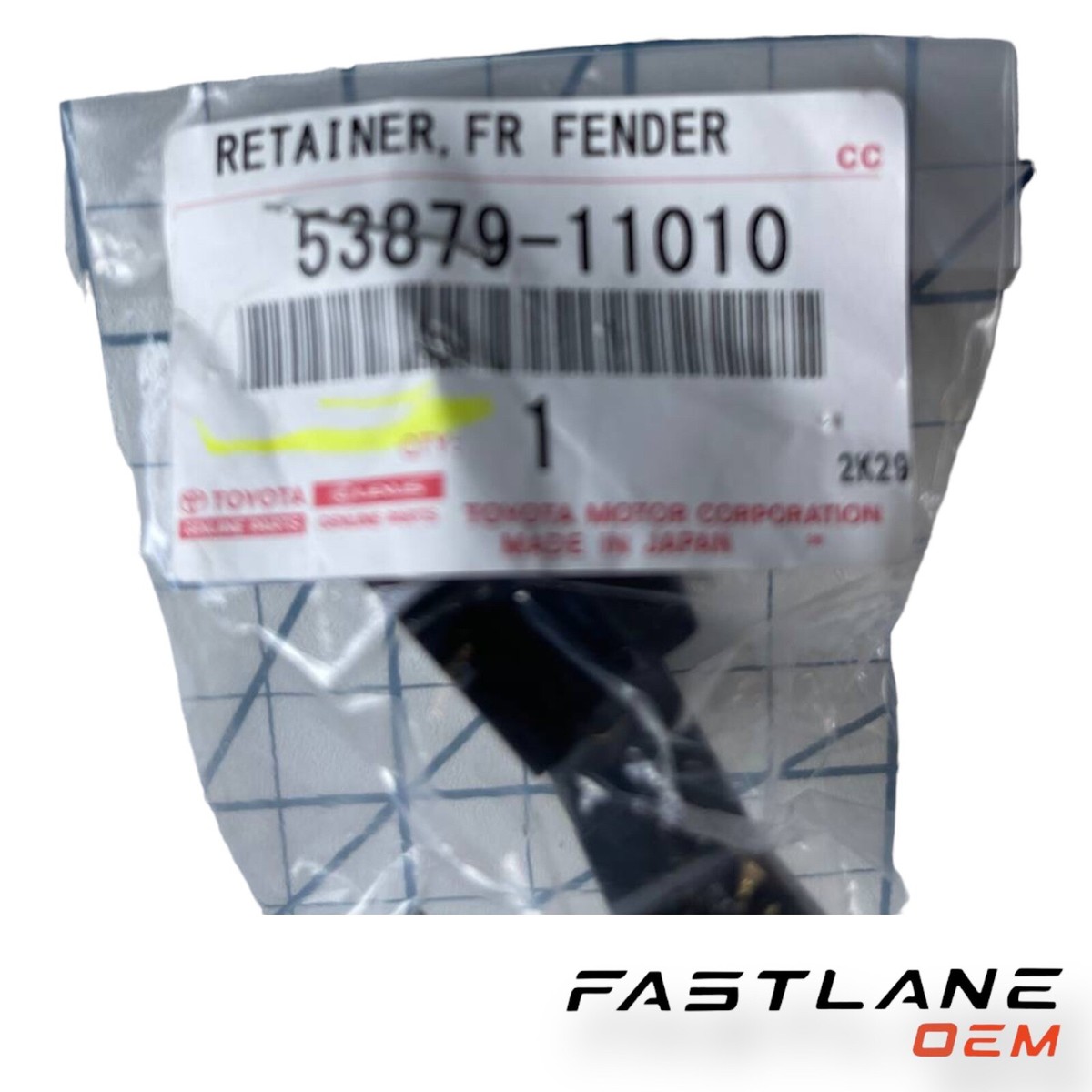 2018-2022 LEXUS LC500 RC F RETAINER, FRONT FENDER NEW OEM 53879