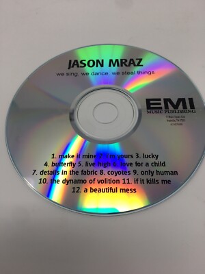 Jason mraz PROMO CD We Sing We Dance We Steal Things 