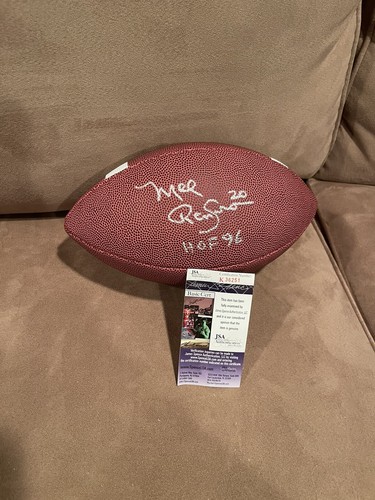 Mel Renfro signiert Fußball in voller Größe mit HoF-Aufschrift JSA, Dallas Cowboys