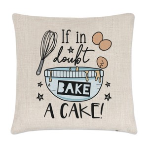 Si En Doute Cuire A Gateau Coussin Housse Oreiller Drole Blague Cuisson Ebay