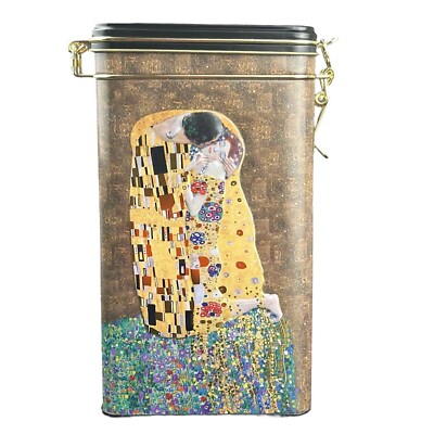 Kaffeedose von Fridolin Teedose Künstler Gustav Klimt Motiv Der Kuss
