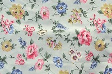 CATH KIDSTON Fabric FQ - Remnant/Off Cut 'CAVENDISH ROSE GREEN' 50 x 43cms