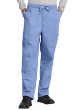 Cherokee Workwear Scrubs Men's Drawstring Cargo Pant Tall 4000T CIEW Ciel