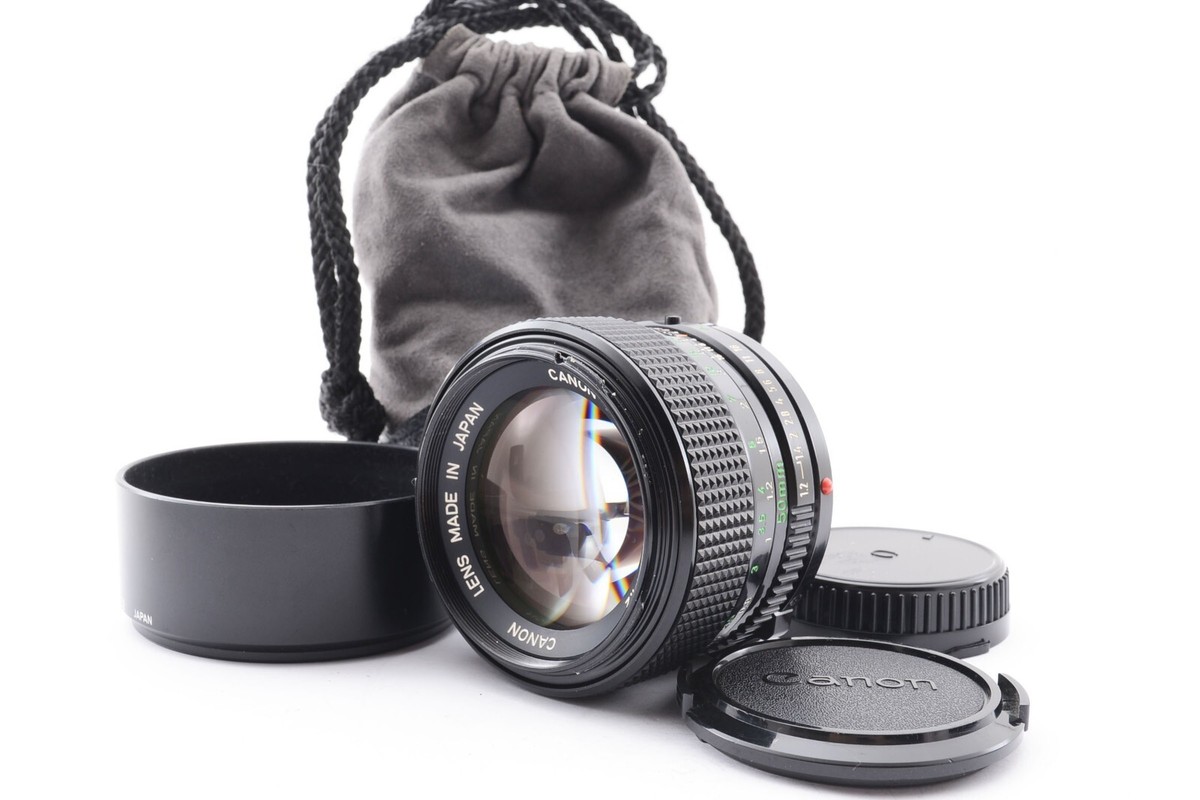 Near Mint* Canon New FD NFD 50mm f/ 1.2 MF Lens w/ Hood from Japan