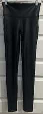 Spanx Leggings Spanxshape Spanx Faux Leather Black Womens Size Small