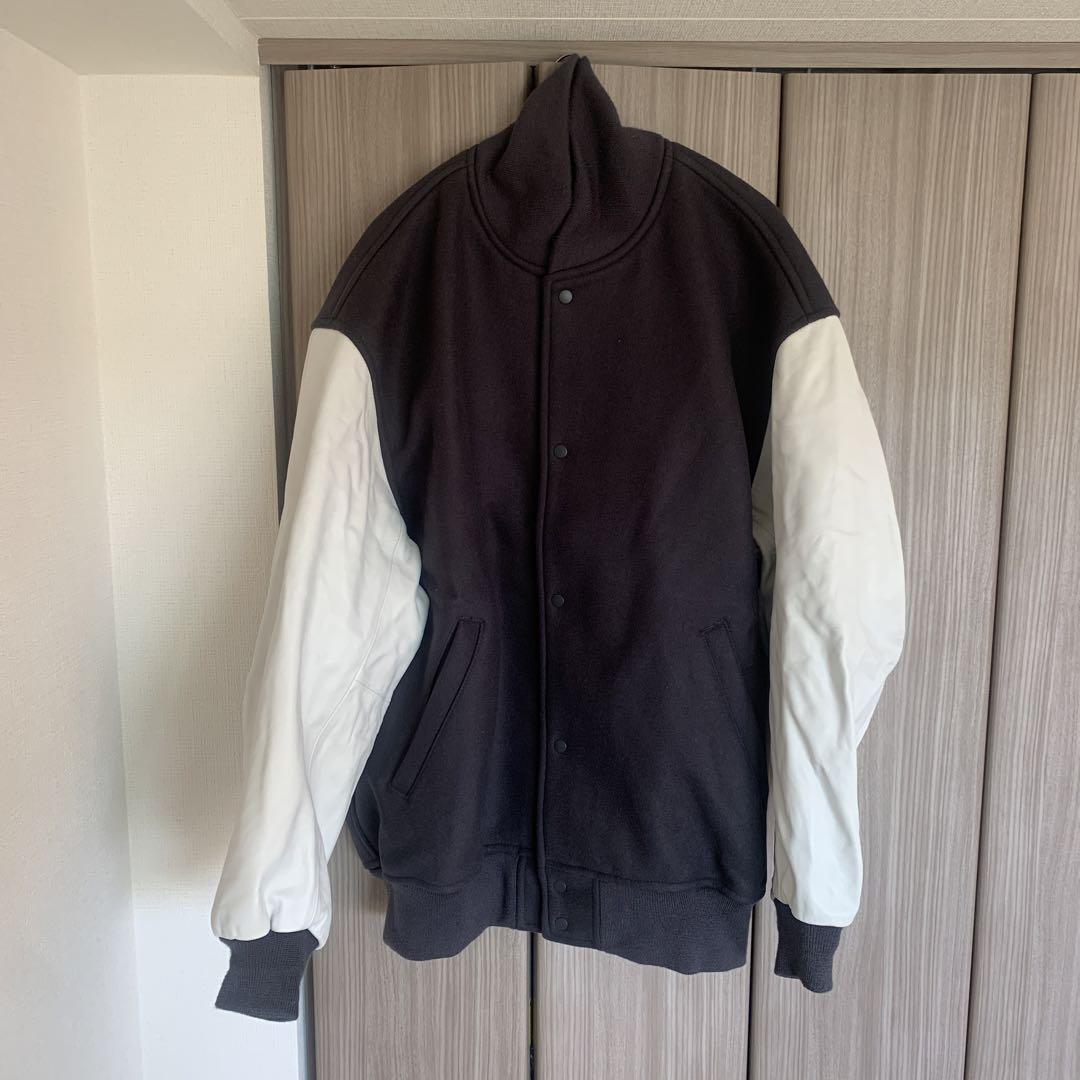 Graphpaper Melton Stadium Jacket GM213-30061 Wool Leather Graphpaper Melton Stadium Jacket GM213-30061 Wool Leather