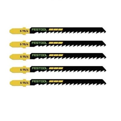 Festool Stichsägeblatt S75/4/5 75mm lang 5er Pack HCS für Massivholz Sperrholz