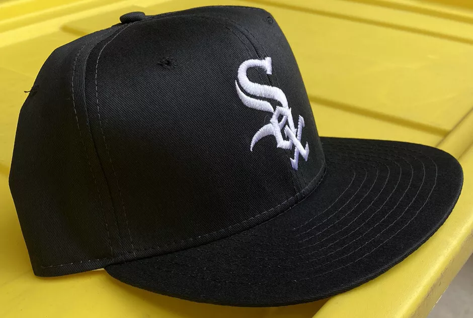NWOT Vintage 90s Chicago White Sox New Era Plain Logo Snapback Hat Cap MLB