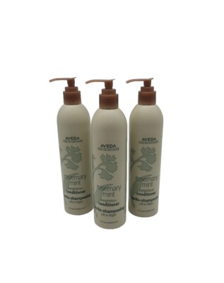 3X Aveda Rosemary Mint Conditioner 12 Oz Each Hotel Dispenser Bottles