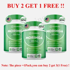 3Pack Rosabella Moringa Capsules for Immune Support & Gut Health 60Capsules/Pack