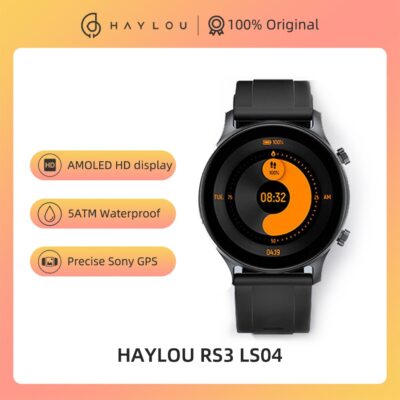 Original HAYLOU RS3 LS04 Smart Watch Sport Bracelet 1.2'' AMOLED Fitness Tracker 
