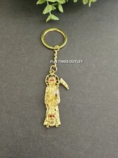 1 Holy Death Keychain Protection Amulet Santa Muerte Llavero Amuleto Proteccion