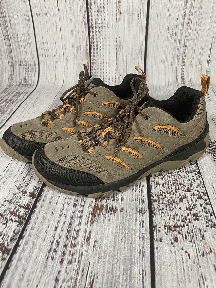 Merrell Pine Vent Size 13M Mens Low Hiking Trail Running Shoe Gray Yellow J09583 Merrell White Pine Vent Men main image 3