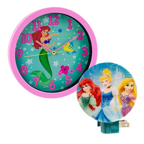 Disney Princess Cinderella Black Frame Wall Clock E24 | eBay