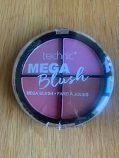 Brand New & Sealed TECHNIC Mega Blush QUAD Blusher Palette X4 Shades VEGAN