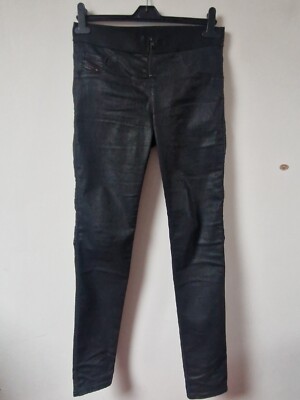 Diesel Wetlook Skinny Jeggings Jeans Gr. W29 L32 Pull On