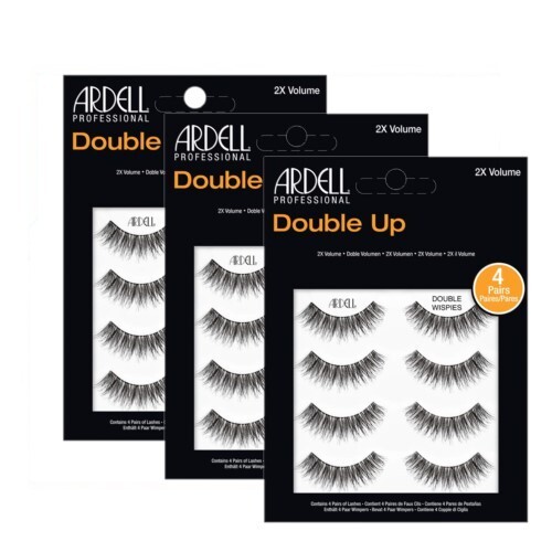 Ardell - 4 Pairs - Double Up - Double Wispies/203/204/205/207 - Pick Yours - Afbeelding 4 van 14