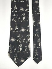 Vintage Looney Tunes Taz Daffy Duck Bugs Tweety Yosemite Sam Mens Neck Tie