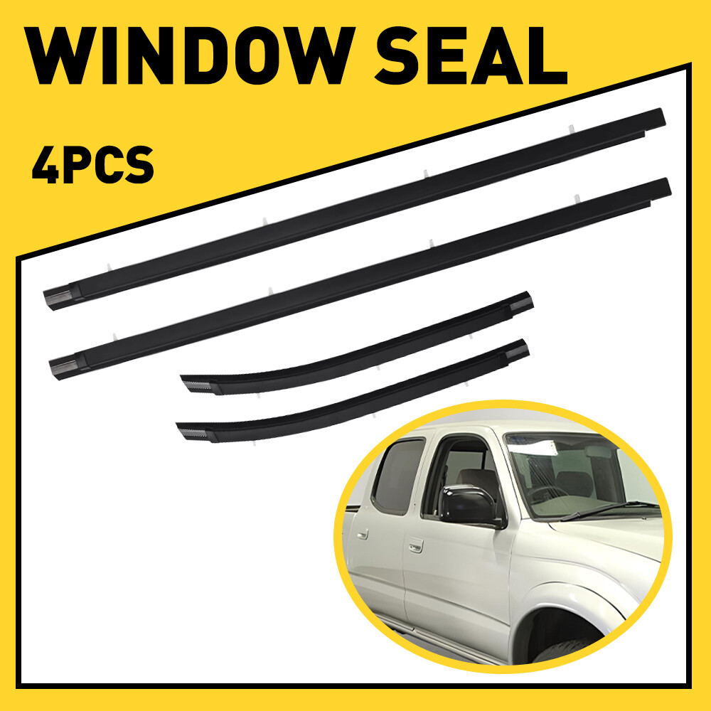 1995-2004 Toyota Tacoma 4x4 Front Door Weatherstrip Moulding Window Trim Seal