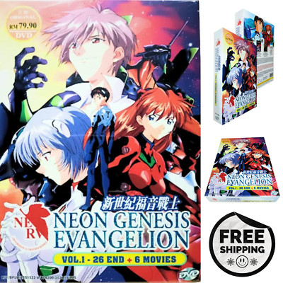 Anime Neon Genesis Evangelion Complete TV Series + 6 Movies English Dub DVD