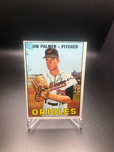 1967 Topps - Jim Palmer #475 - BALTIMORE ORIOLES (hof) - NICE RAW CARD!