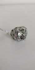 925 Sterling Silver Green Stone Ring For Women Size 6
