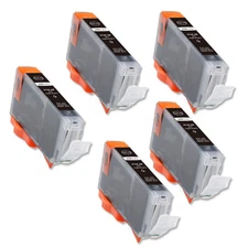 5 PK BLACK Replacement Ink for Canon BCI-6BK S800 S820 S830 S900 S9000 i860 i950
