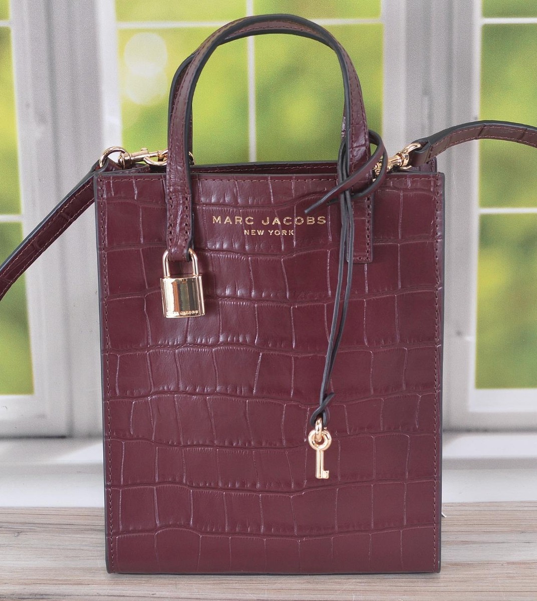 【関税込み】The Mini Crossbody - Marc Jacobs - Cotton - Prin New MARC JACOBS Croc Print Leather Micro MINI GRIND
