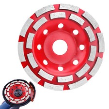 5" Diamond Grinding Cup Wheel Disc Concrete Granite Segment Grinder 7/8" Two Row