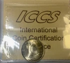 1954 Canada Ten Cents EIIR Gem Unc MS65 ICCS Graded XVD451 Light Tone