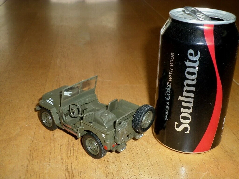 U.S. ARMY- JEEP WILLYS, [PULL BACK MOTORIZED] Die Cast Metal Toy Car, Scale 1/32 - Image 3 of 4