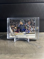 Austin Hedges Signed IP AUTO 2017 Topps San Diego Padres Baseball Card #504