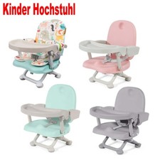 Baby Sitzerhöhung Stuhl Kind Tragbarer Hochstuhl Faltbar Booster mit Tablett