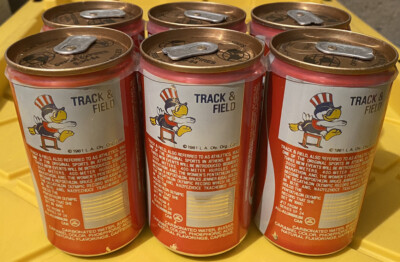 Vintage 1984 LOS ANGELES Olympic Games UNOPENED Coca-Cola 6 Pack TRACK AND FIELD