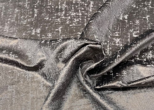 ROBERT ALLEN ZAZIE BK KUPFER TAUPE ERBSTÜCK SAMT EXKLUSIVER STOFF VON YARD 55"W - Bild 5 von 6