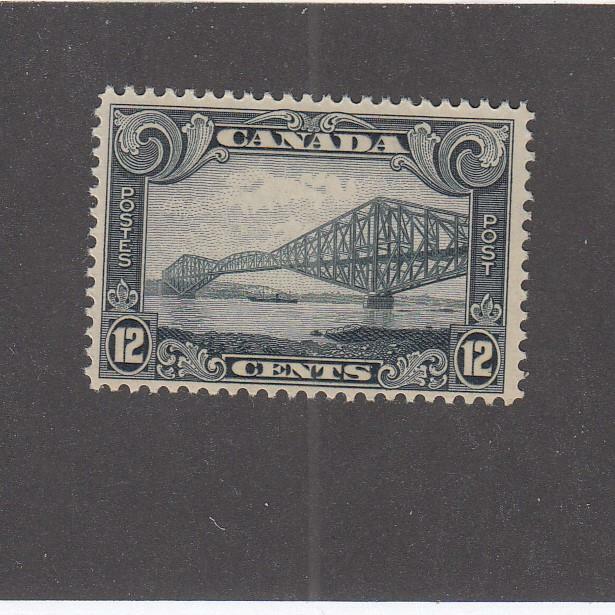 CANADA (MK6956) # 156 VF-MNH 12cts 1929 QUEBEC BRIDGE /GREY- #2