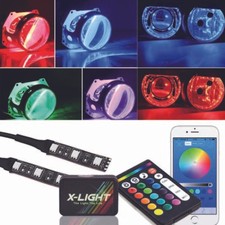 Bluetooth App Remote Control Demon Eye Halo Ring For Car Headlight Projector Bluetooth App Remote Control Demon Eye Halo Ring For Car Headlight Projector