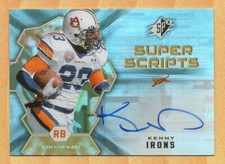 2007 Kenny Irons SPX Super Scripts Autograph Card #SS-KI