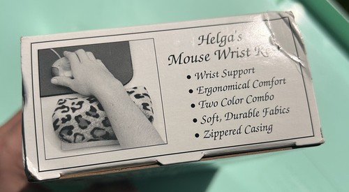 Mousepad Gaming Wrist Rest Microwave Or Cool Flax Seed Filling Purple And Silver - Picture 9 of 11