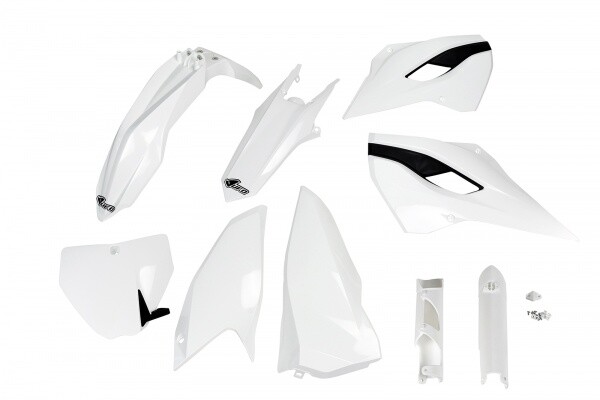 kit plastiche carene FULL Husqvarna TC FC 125 250 300 350 450 2014 - 2015 bianco