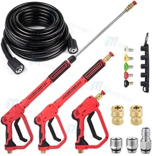 High Pressure 4350PSI Car Power Washer Gun Spray Wand Lance Nozzle and Hose Kit