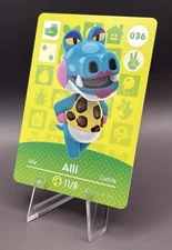 Animal Crossing Amiibo Card - Alli 036 - Series 1 - Authentic NM