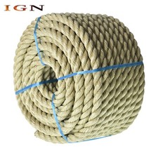 3 Strand Twisted Rope 3/4" 100' Manila Rope PP Arborist Bull Rope Rope