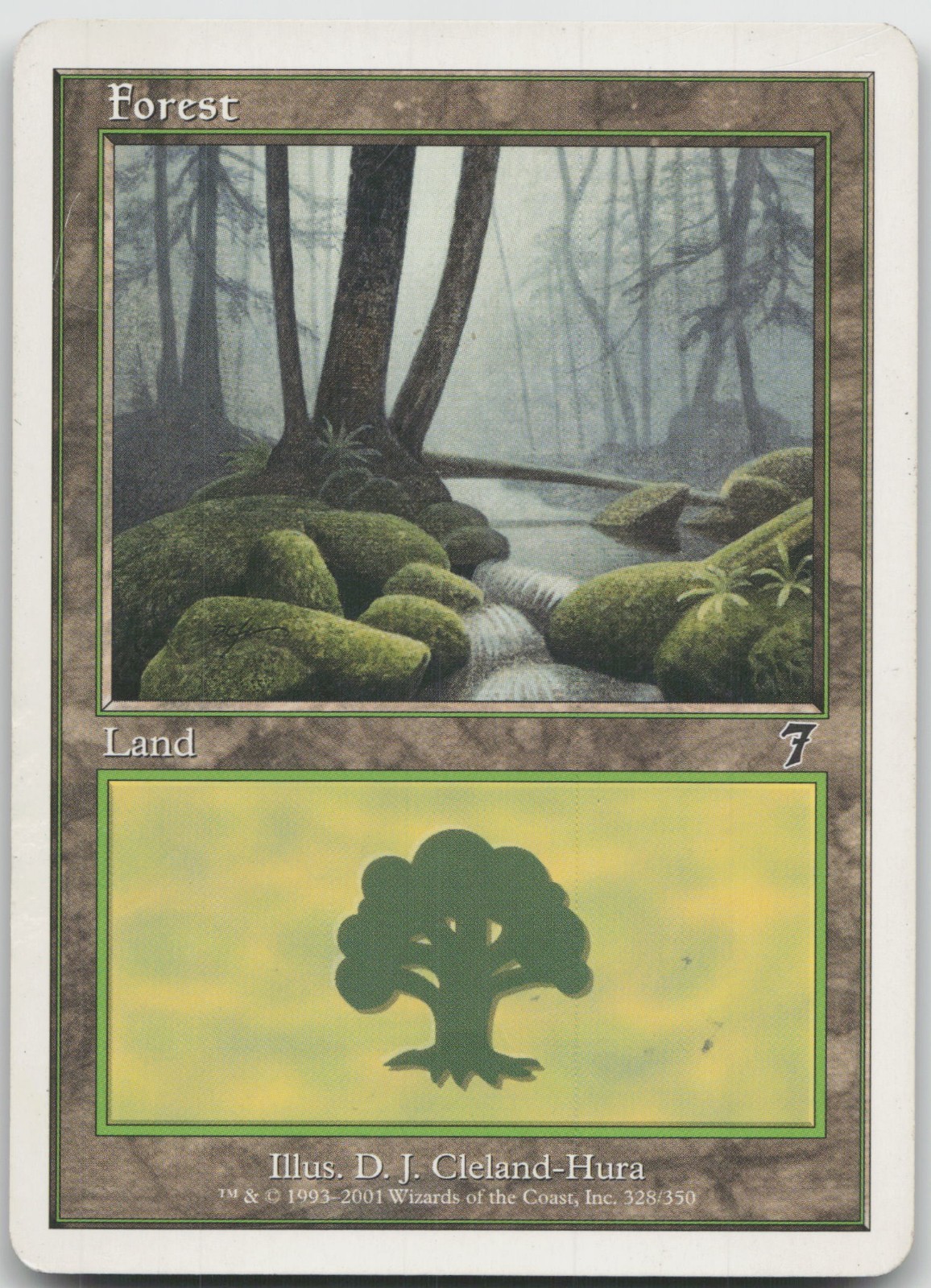 Forest (328) 328 Land 7th Edition Magic: The Gathering Lightly Played B