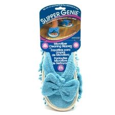 Slipper Genie Microfiber Cleaning Slippers Dust Mop Shoes Floor Cleaner One Size