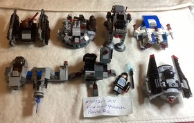 Lego Star Wars Lot 7 Microfighters 75161 75193 75195 75196 75197~3 Mini Figures